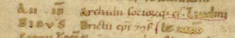 Svátek sv. Ludmily v Codex Gertrudianus: II. idus (decembris) Liudmi le virg ,12. listopadu Ludmily panny'. Jméno Liudmile je rozděleno do dvou řádků a jeví se jako dodatečně připsáno. Coc._Getrudianus